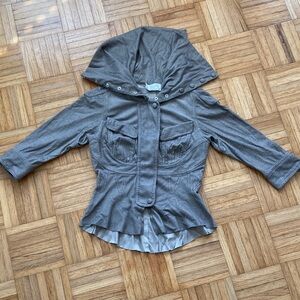 Byron Lars Gray Utility Top SZ 2 Excellent